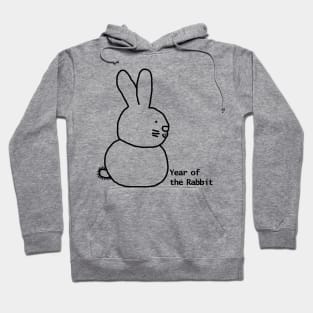 Year of the Rabbit Outline Hoodie